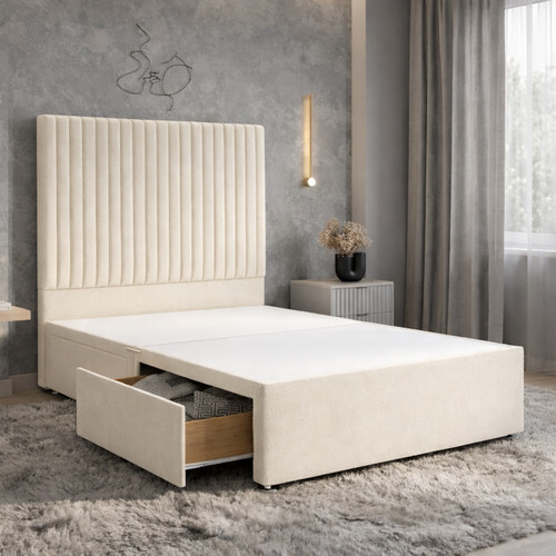 Reinforced divan bed - reinforced, with