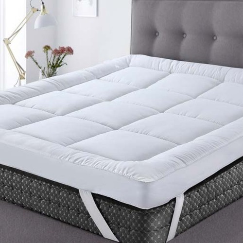 White mattress topper 10cm - white,