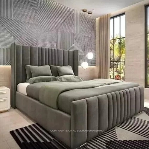 Ottoman bed winged panel - panel, plush