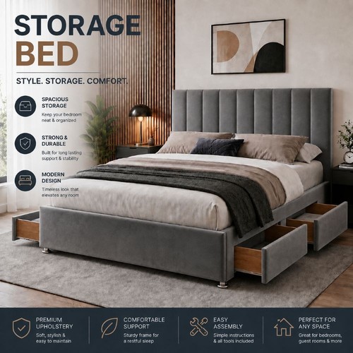 Plush divan bed with memory - plush,
