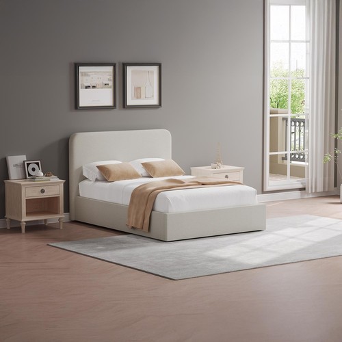 Beige upholstered small - upholstered,