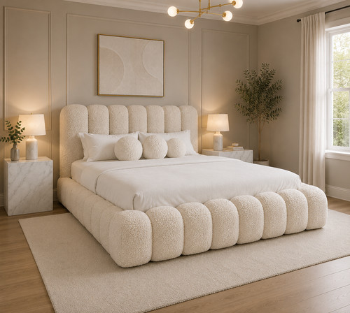 Cloud teddy boucle - boucle, bed