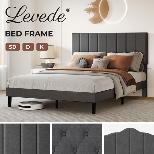 Levede upholstered bed - bed, frame