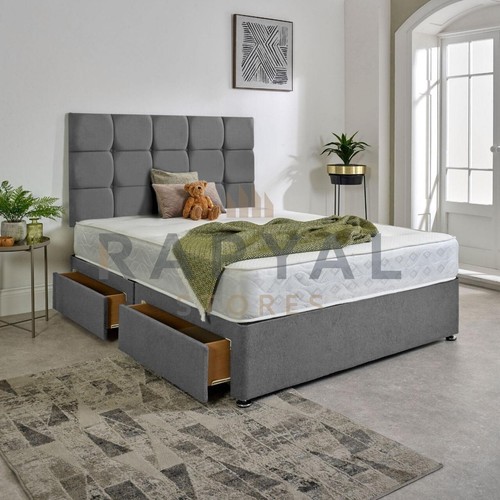 Luxury fabric divan bed - luxury,