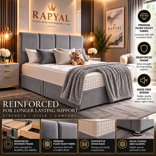 Reinforced divan bed memory - divan,