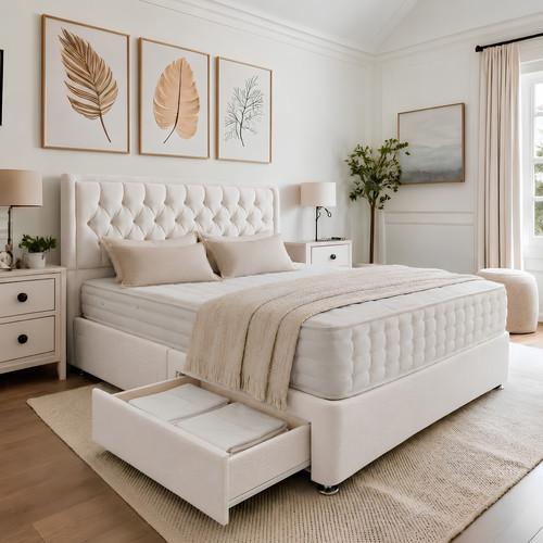 Plush divan bed - plush, set