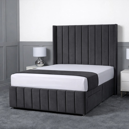 Arizona divan bed - bed, velvet