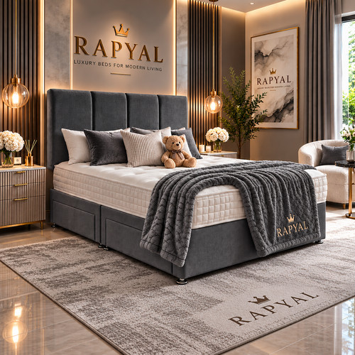 Plush divan bed set - with, lux