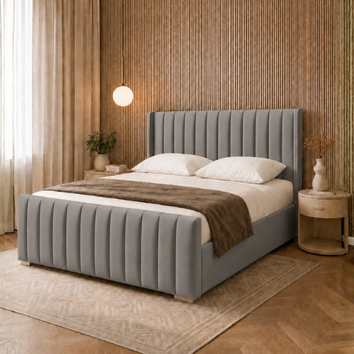 Ottoman storage bed winged - ottoman,