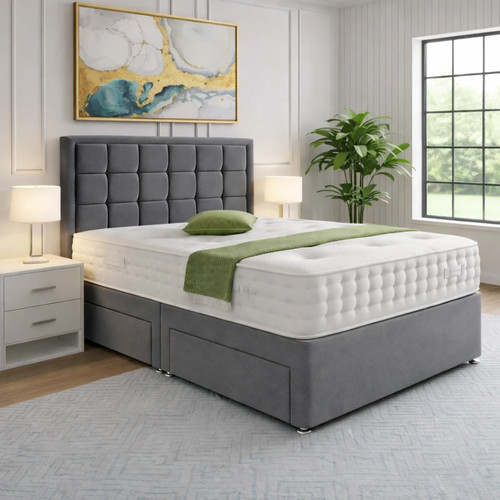 Luxury divan bed - set, with