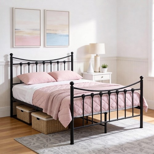 Sturdy small double metal bed - sturdy,