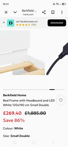 Berkfield home led bed - berkfield,