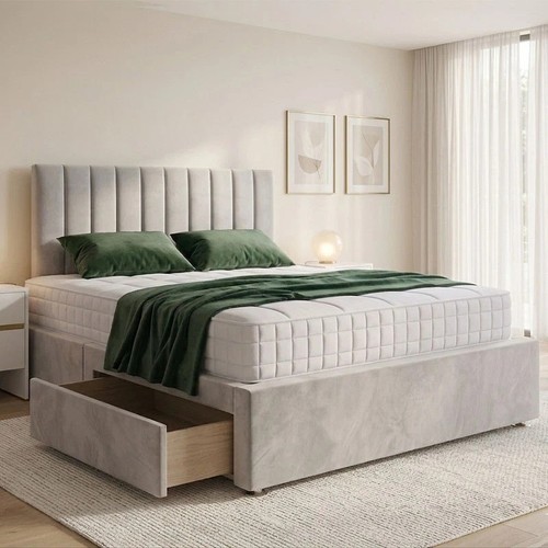 Panel divan bed set plush - divan,