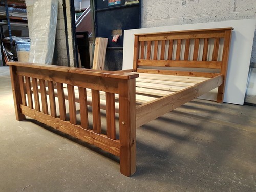 Bespoke crown bed oak - bed,
