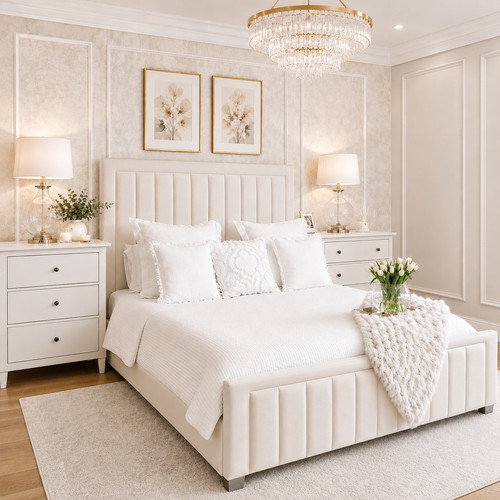 Bumperbar bed frame - frame, plush